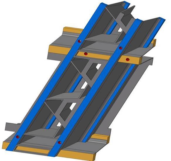 Abbildung: Ausschnitt eines Bauteils zur Veranschaulichung der Skelettbauweise (Quelle: BMW AG)